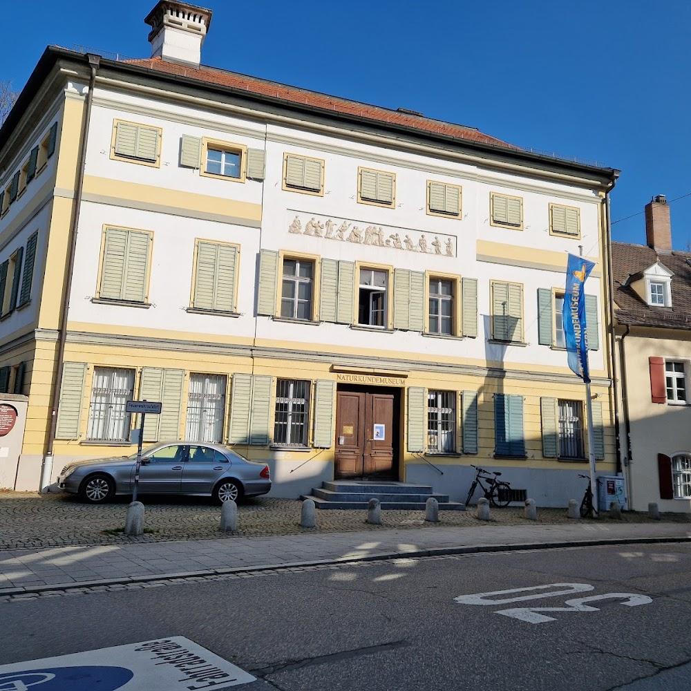A two-story building with the Naturkundemuseum sign.